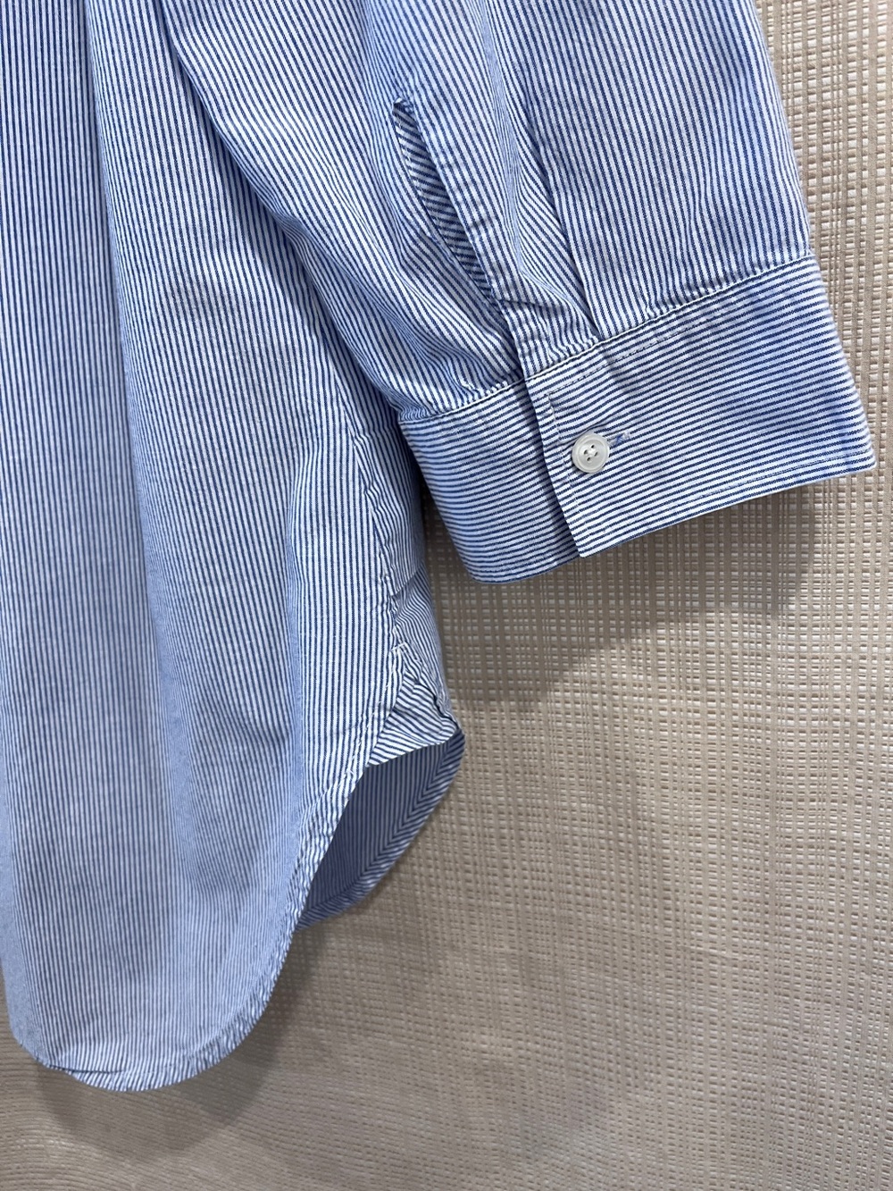 Elevated Basics Talbots Striped Button Down Shirt Coastal Modern Prep View 6